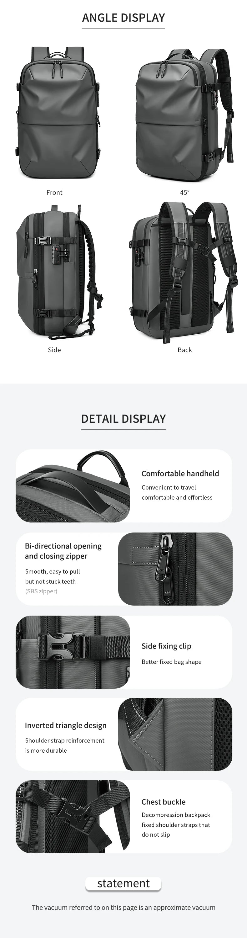 AIR VACPack - Backpack With Pump
