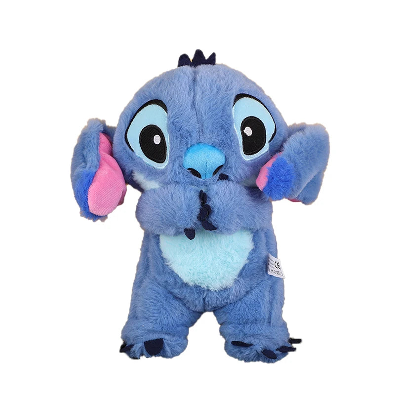Muñeco de peluche de Lilo &amp; Stitch, juguete de peluche Kawaii para niños, con luz musical y sonido de anime, ideal para dormir, regalo para niños de Stitch rosa, 2024