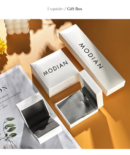 MODIAN 5 Sizes D Color Moissanite Earrings 925 Sterling Silver Sparkling Luxury Stud Earrings For Women Wedding Fine Jewelry