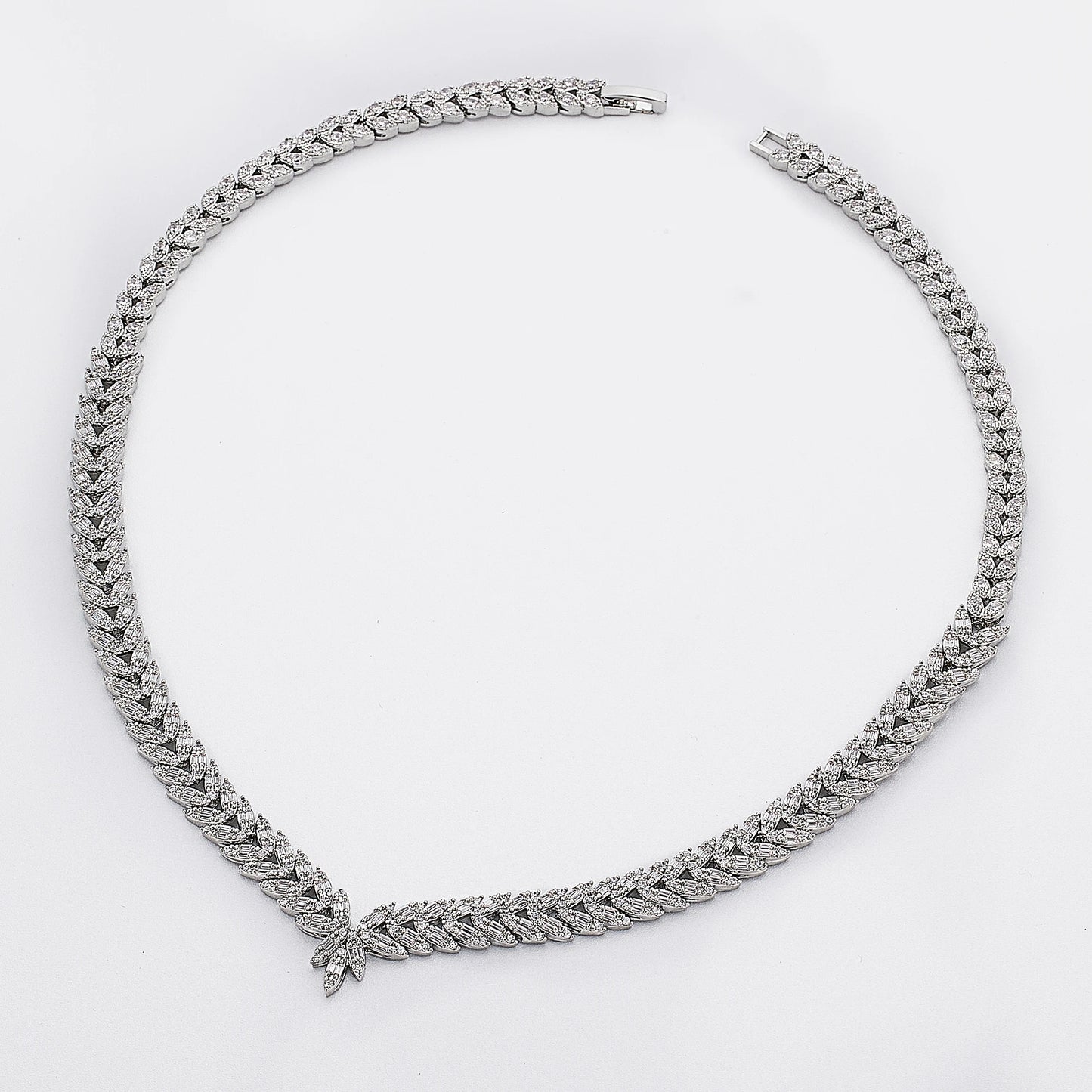 Luxury Women Jewelry Elegant Shape Bridal CZ necklace earrings bracelet ring jewelry sets & m Big Wedding Jewelry Sets For Bride