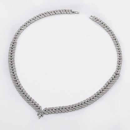 Luxury Women Jewelry Elegant Shape Bridal CZ necklace earrings bracelet ring jewelry sets & m Big Wedding Jewelry Sets For Bride